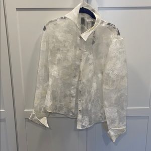 Kay Unger Lacey Button Down